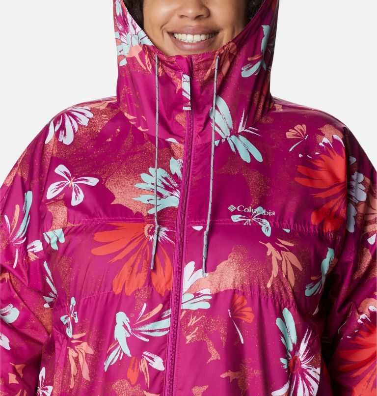 Women's Columbia Flash Challenger Novelty Windbreaker Jackets Flower | Plus Size CA-K5L13